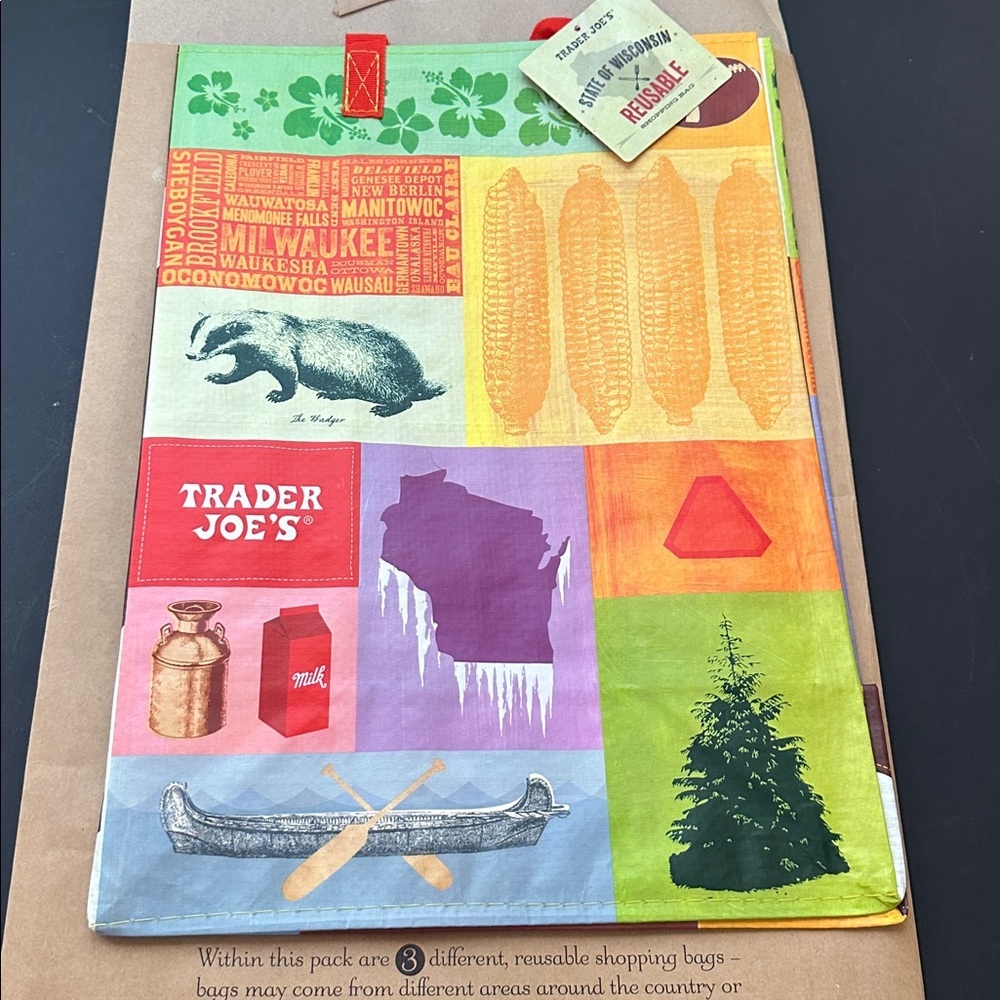 Wisconsin Trader Joe’s reusable tote bag - Picture 3 of 3